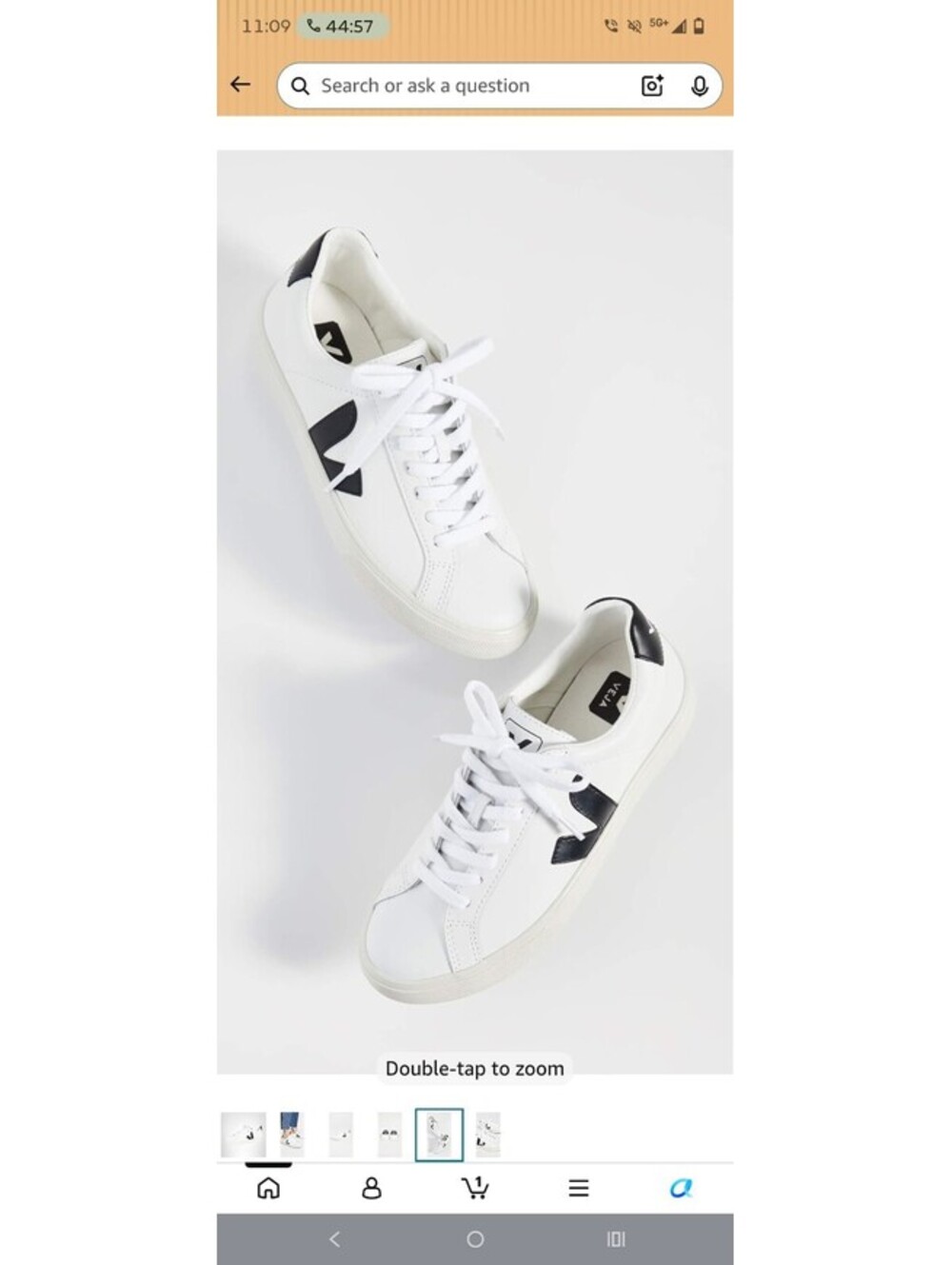 VEJA Esplar rubber-trimmed leather sneakers Size 37/6 [COPY] - Picture 5 of 6